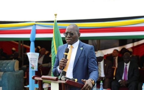 The Deputy Governor of Central Equatoria State addresses the launch