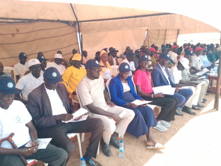 Invited guests at the launch in Kuajok