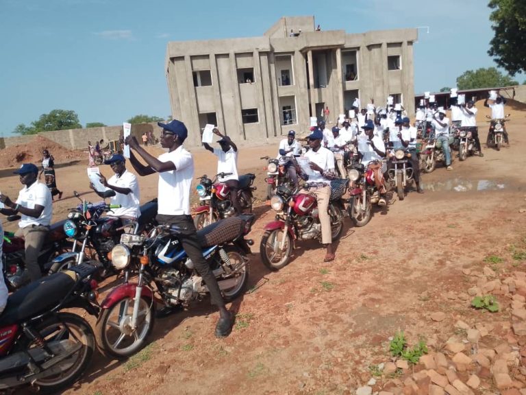 Motorcycle riders at the launch venue