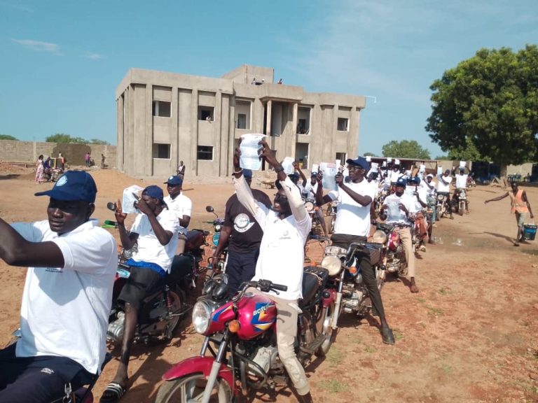 Riders show their support at the launch