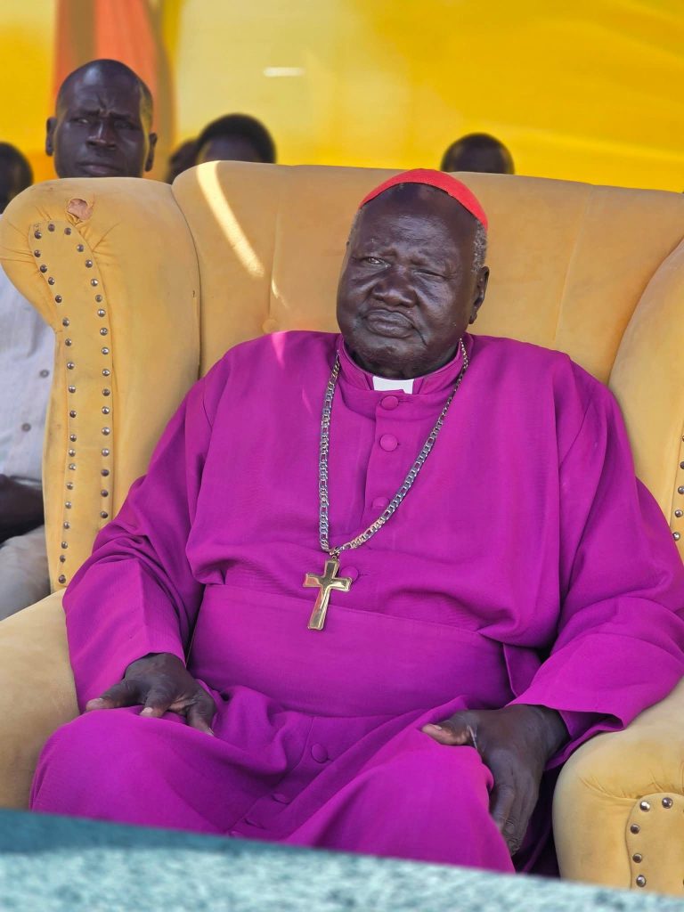A senior church leader seated at the launch