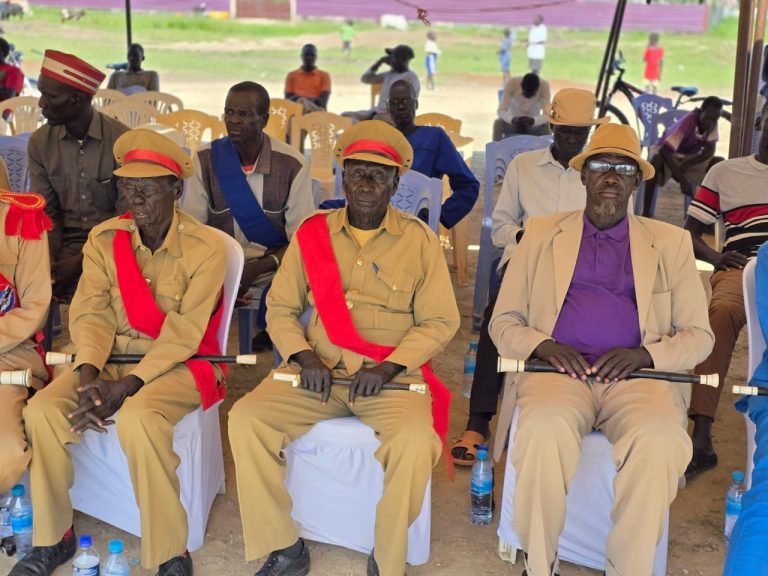 Uniformed officers at the launch ceremony