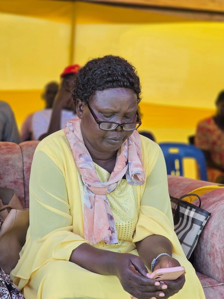 A participant at the launch ceremony