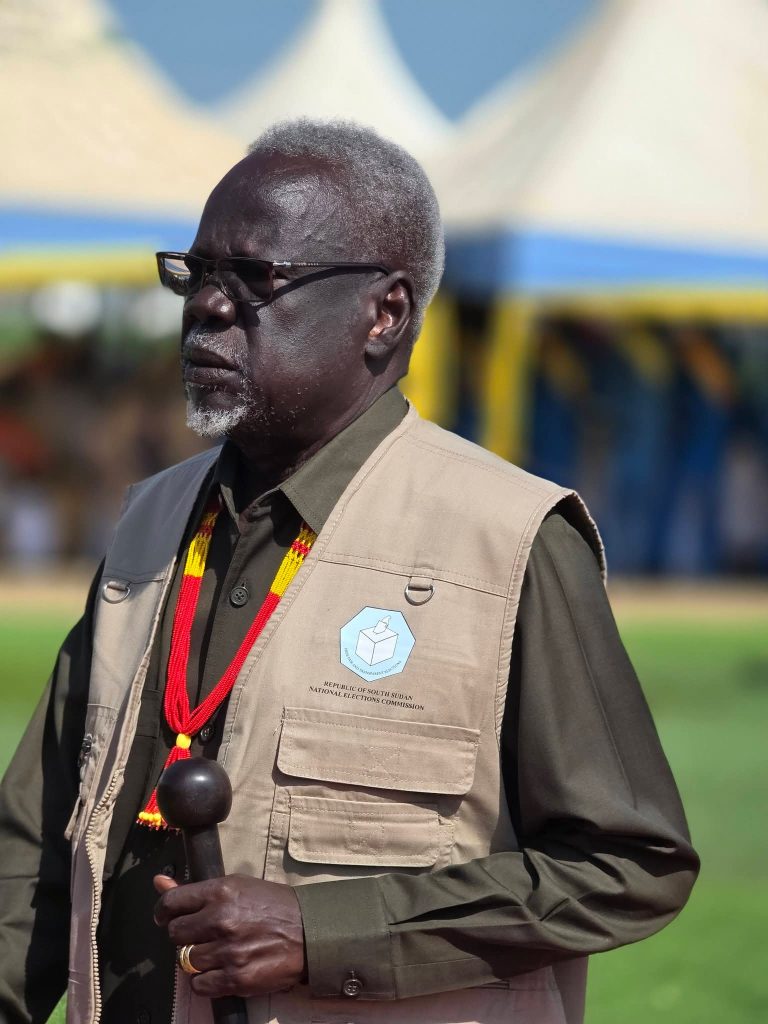 A traditional leader at the launch of the campaign