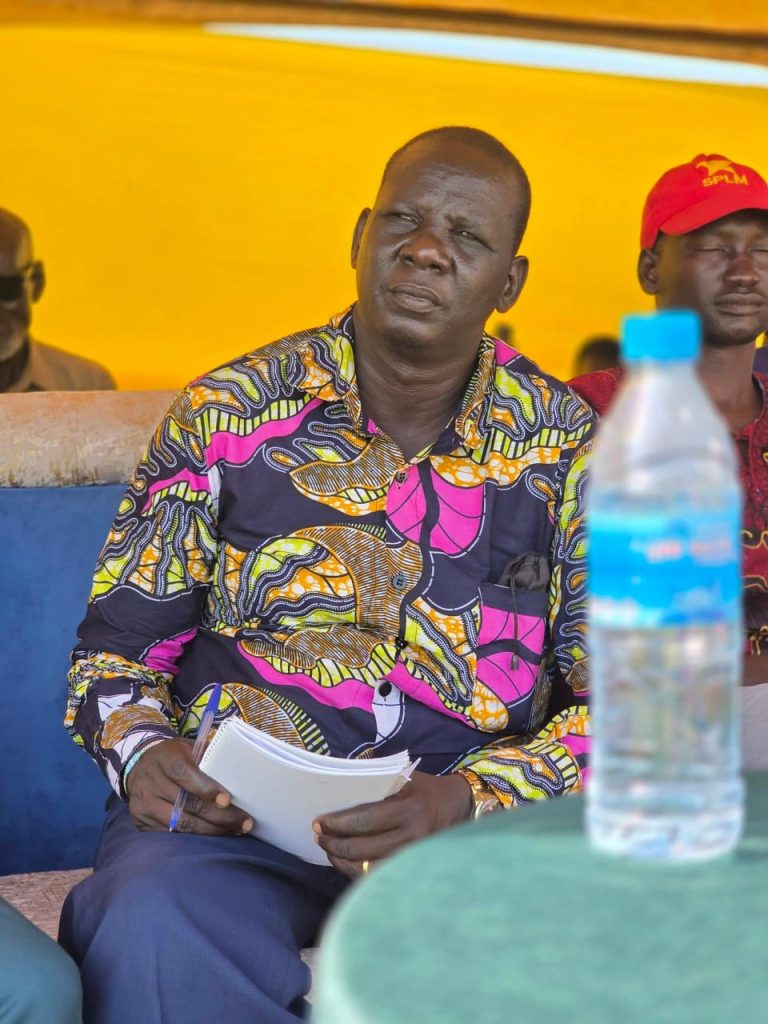 A participant follows the proceedings at the launch