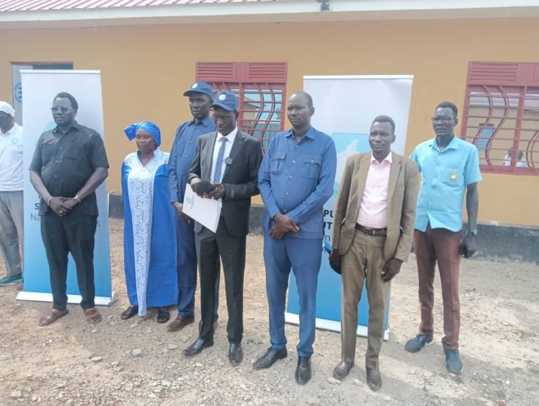 Officials and partners gather at the launch in Bentiu