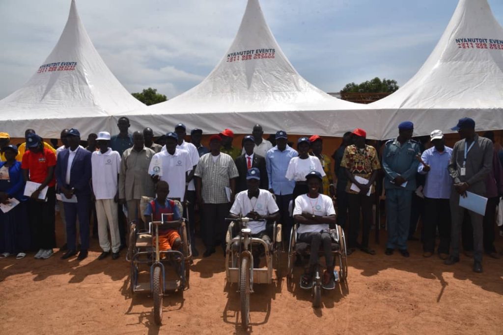 Participants including persons with disabilities at the launch in Kuajok