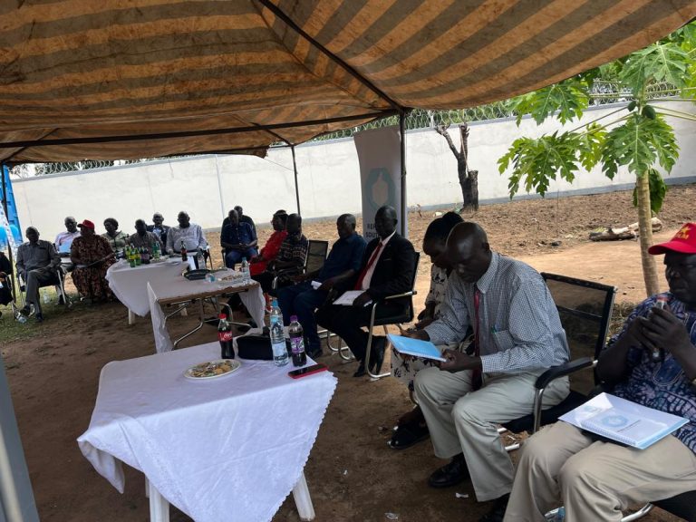 Invited guests at the opening ceremony in Torit