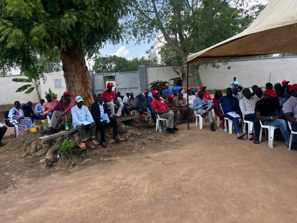 Participants gathered at the new committee premises