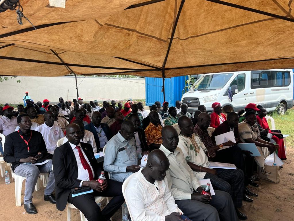 Invited guests and participants at the ceremony