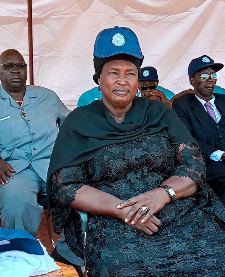An invited guest at the launch ceremony
