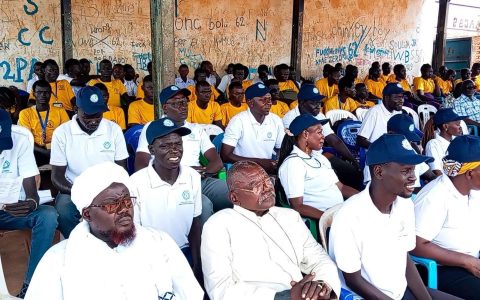 Officials seated at the launch