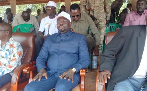 Guests at the launch of the campaign in Yambio