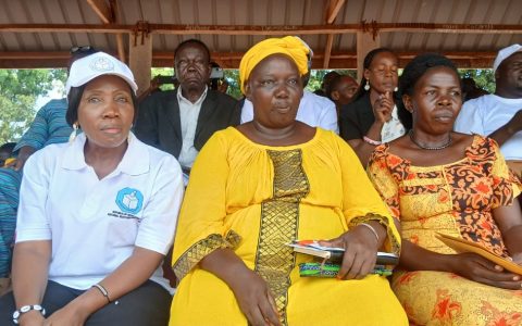 Guests follow the proceedings in Yambio