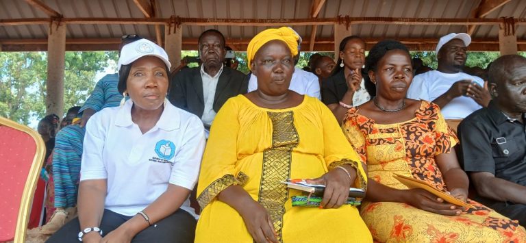Guests follow the proceedings in Yambio