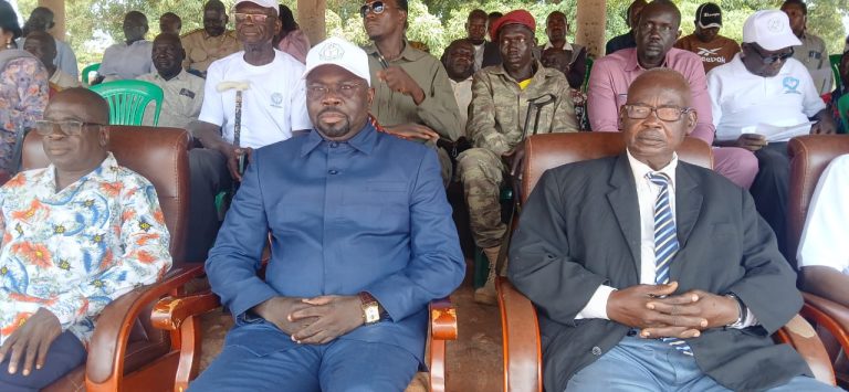 Officials seated at the launch