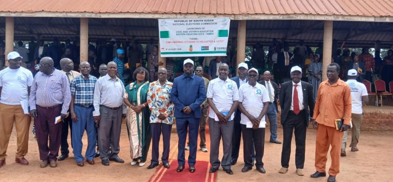 Officials, partners and civil society representatives at the launch