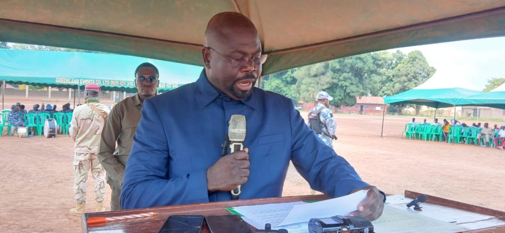 Addressing the launch of the civic and voter education campaign in Yambio