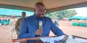Addressing the launch of the civic and voter education campaign in Yambio