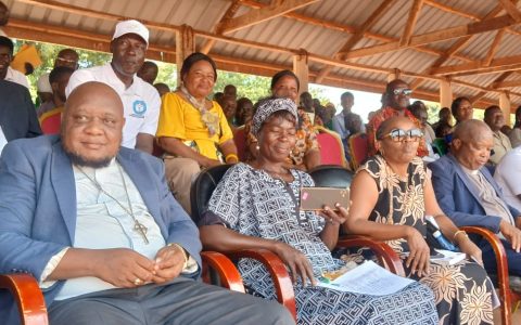 Invited guests at the launch ceremony in Yambio