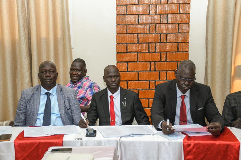 Electoral officials during a session of the training