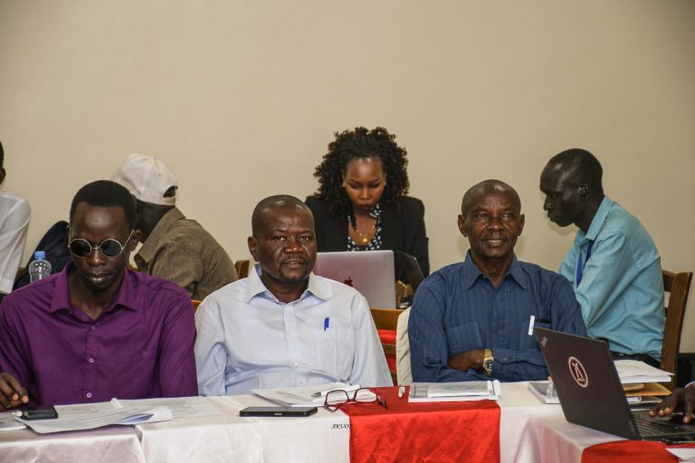 Participants seated at the training in Juba