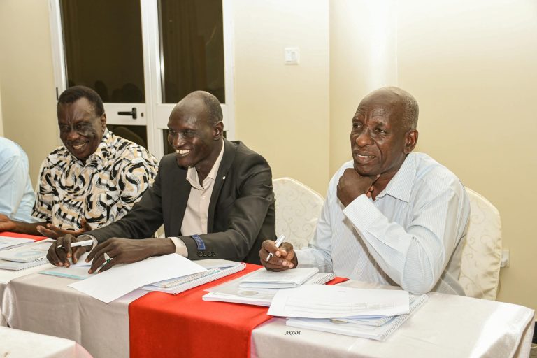 Participants at a session of the training in Juba